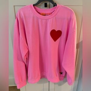 Aviator Nation Oversized Sweatshirt. Hot Pink. Size Large. Washed and Worn Once.